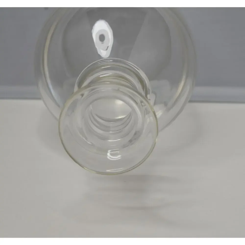 1950 Donald Pollard STEUBEN Blown Glass spiral Neck DECANTER with Moon Stopper